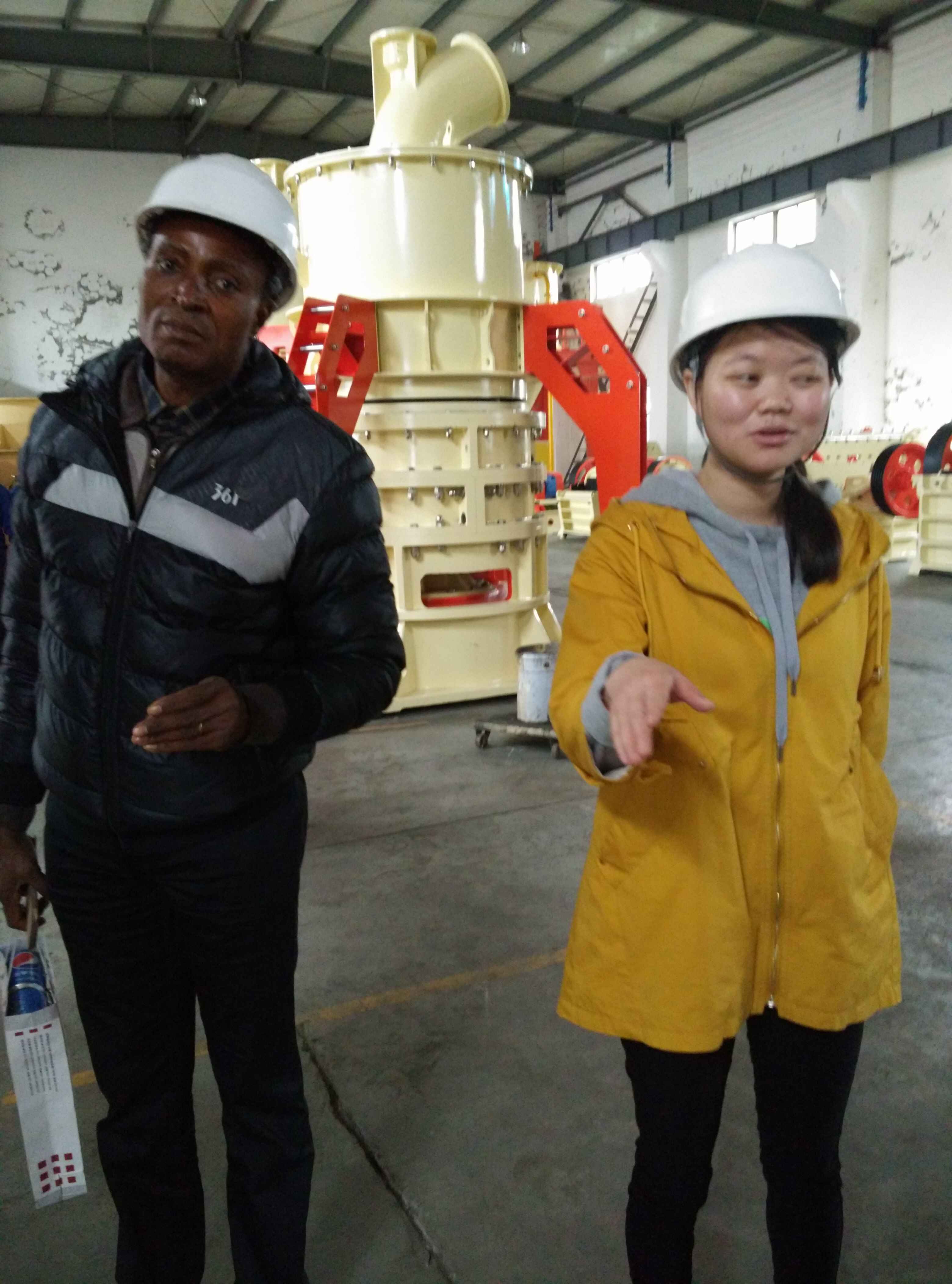 Indian Customer Visit our Ultrafine Grinding Mill