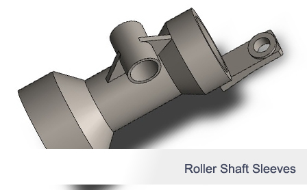 Roller shaft sleeve
