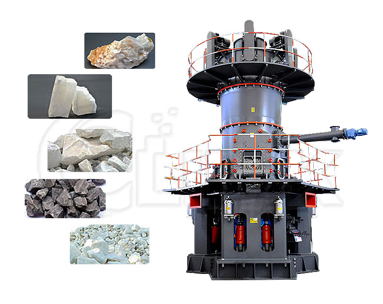 CLUM ultra fine powder vertical roller grinding mill for calcite limestone talc marble