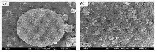 Nano-magnesium hydroxide composite powder material coated on the surface of fly ash hollow microbeads