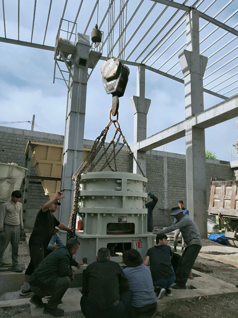 hgm100 marble grinding mill main unit installation