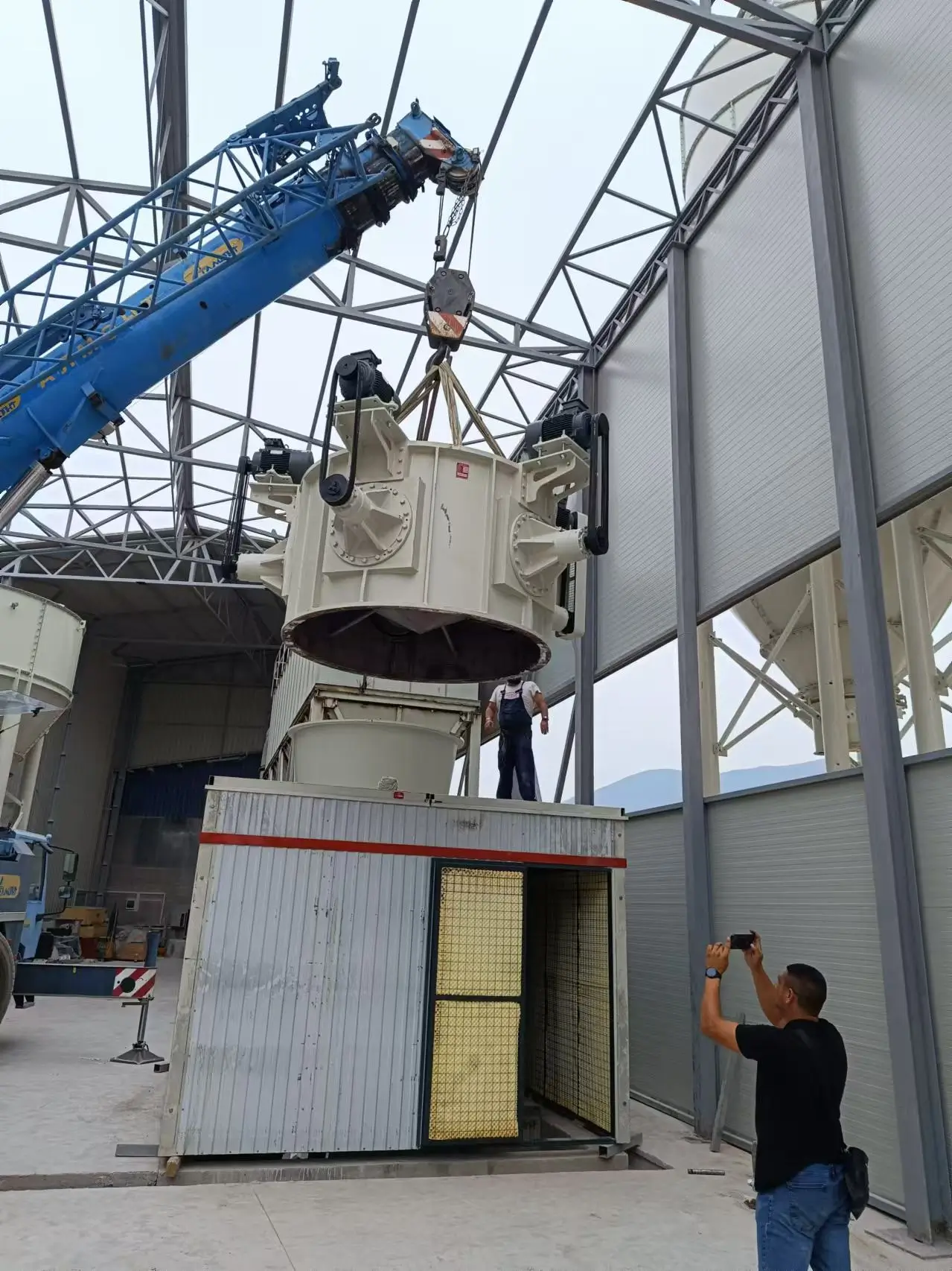 hgm125 32 roller mill multi head classifier installation