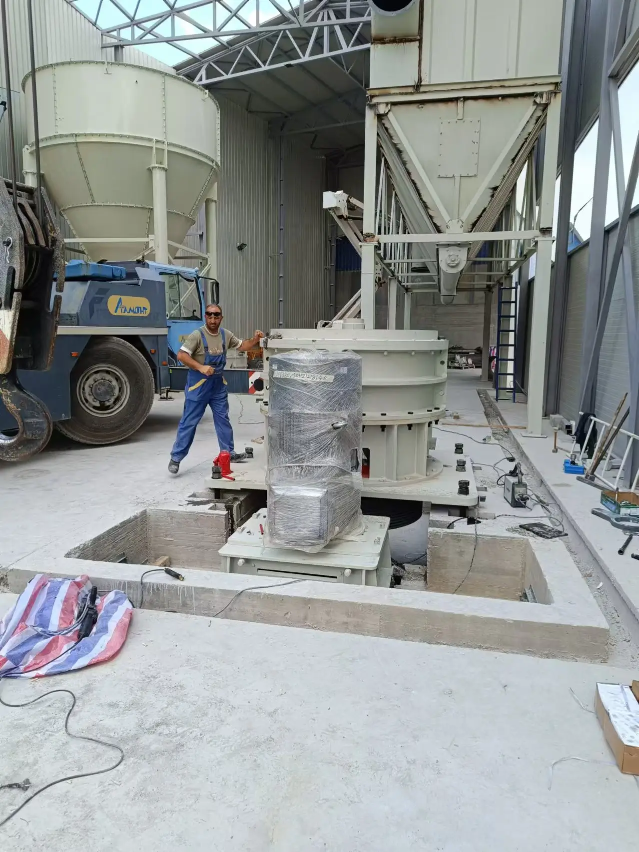hgm125l roller mill gearbox transmission installation